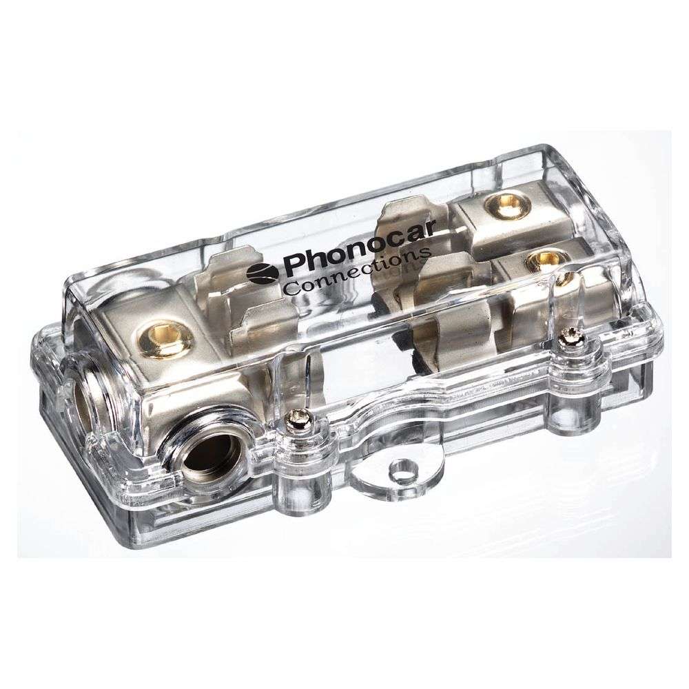 Ασφαλειοθήκη – Διανομέας ενισχυτών - 2 θέσεων για ασφάλειες AGU - 04.487 Phonocar