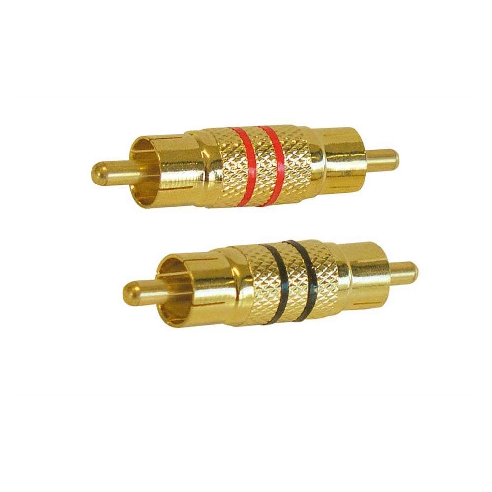 Μούφα RCA Αρσενικό σε Αρσενικό. 2 Τεμ. - 04.673.1 Phonocar