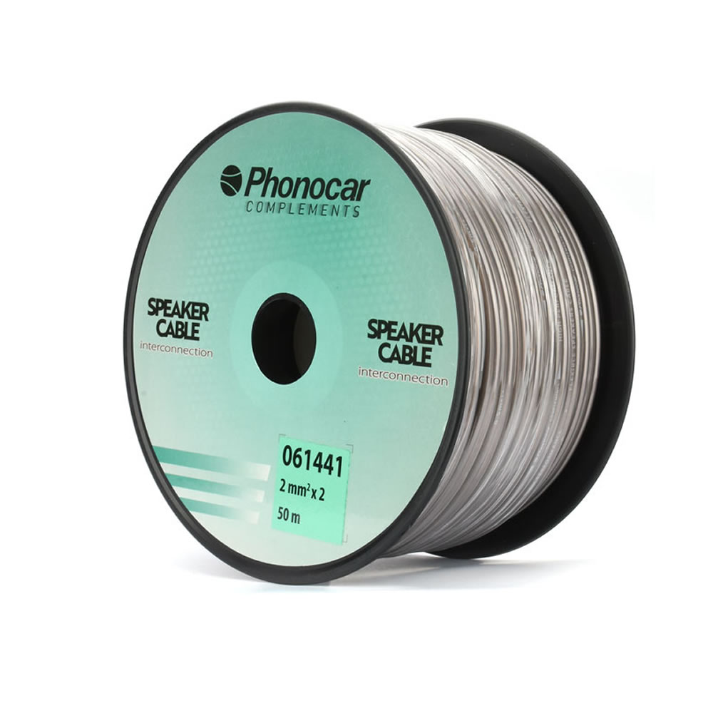 Καλώδιο ηχείων 2X2mm² (50m γκρι) - 06.144.1 Phonocar