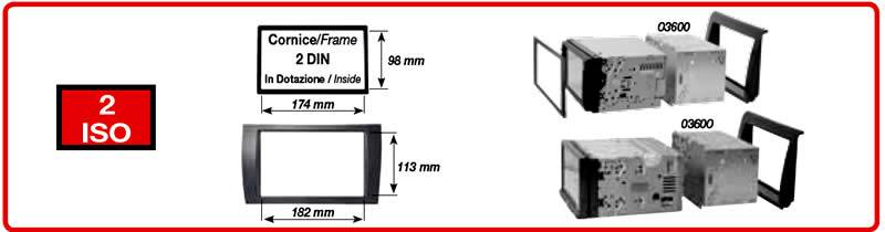 Πρόσοψη Ford C-Max, Focus, Fusion, Fiesta, Galaxy, Kuga, Mondeo, S-Max, Tourneo, Transit (2 Din Μαύρο) – 03.463 Phonocar
