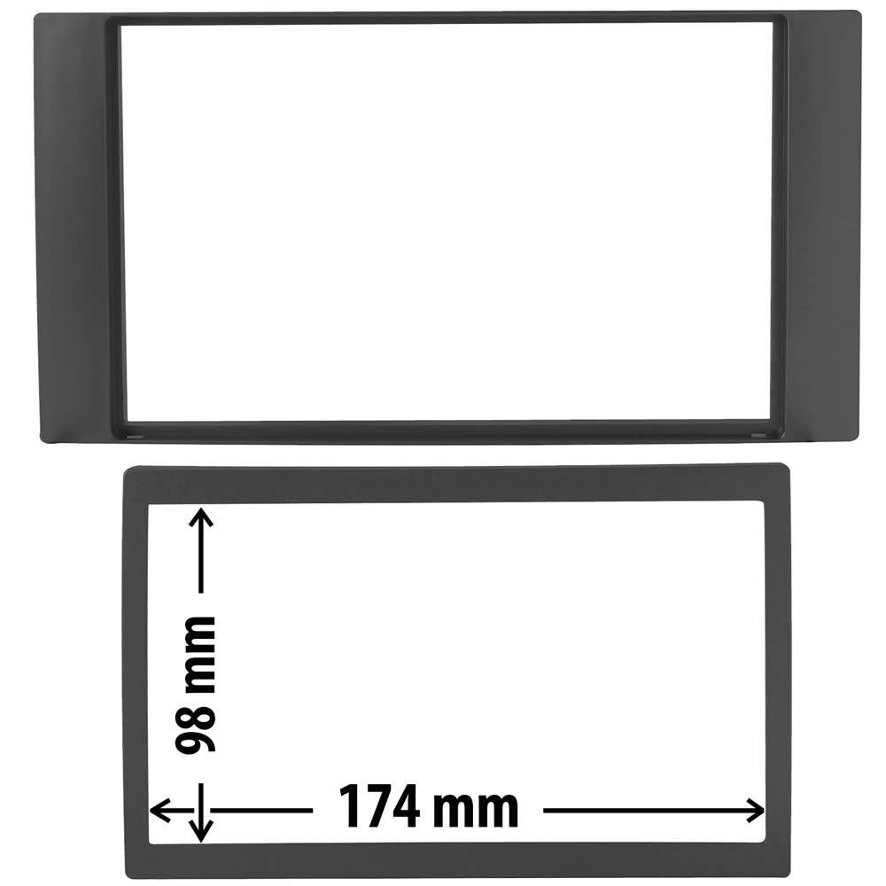 Πρόσοψη Ford C-Max, Focus, Fusion, Fiesta, Galaxy, Kuga, Mondeo, S-Max, Tourneo, Transit (2 Din Μαύρο) – 03.463 Phonocar