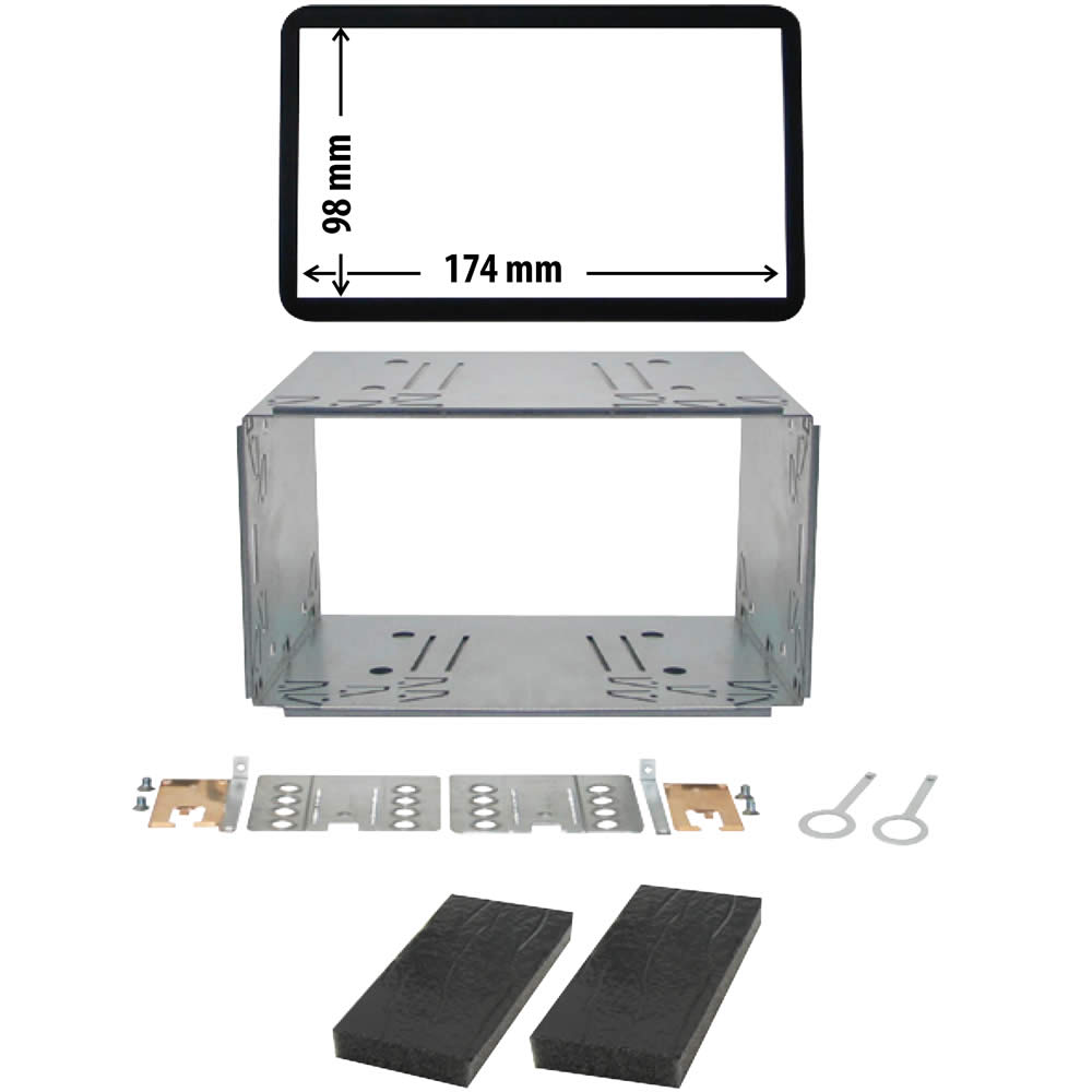 Πρόσοψη Alfa Romeo 159, Brera Spider (939 with navi) 2005 - 2012 (2 Din Μαύρο) – 03.567 Phonocar