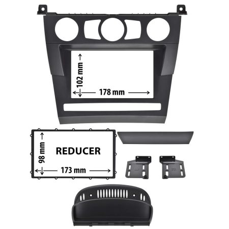 Πρόσοψη BMW Series 5 (E60) 2003 - 2010 (2 Din Μαύρο) – 03.603 Phonocar