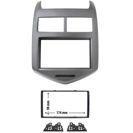 Πρόσοψη Chevrolet Aveo 2011 - 2017 (2 Din Ανθρακί) – 03.619 Phonocar