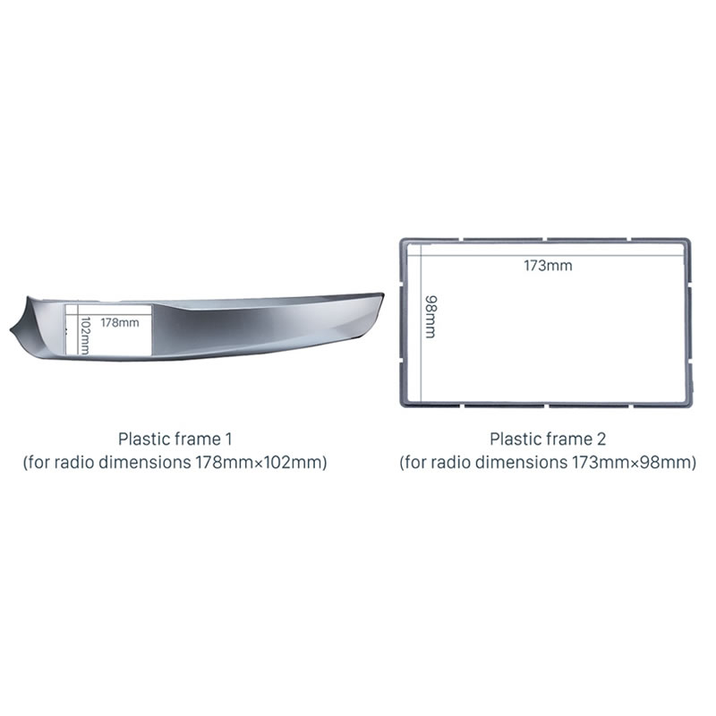 Πρόσοψη Alfa Romeo Giulieta 2010 - 2014 (2 Din Γκρι μεταλλικό) – 03.643 Phonocar