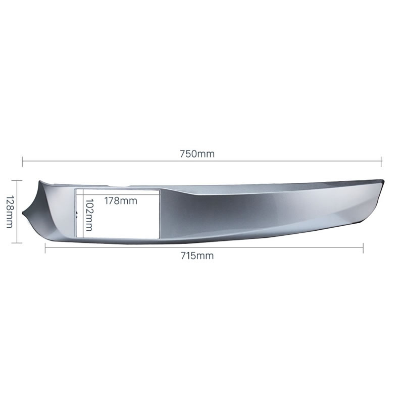 Πρόσοψη Alfa Romeo Giulieta 2010 - 2014 (2 Din Γκρι μεταλλικό) – 03.643 Phonocar