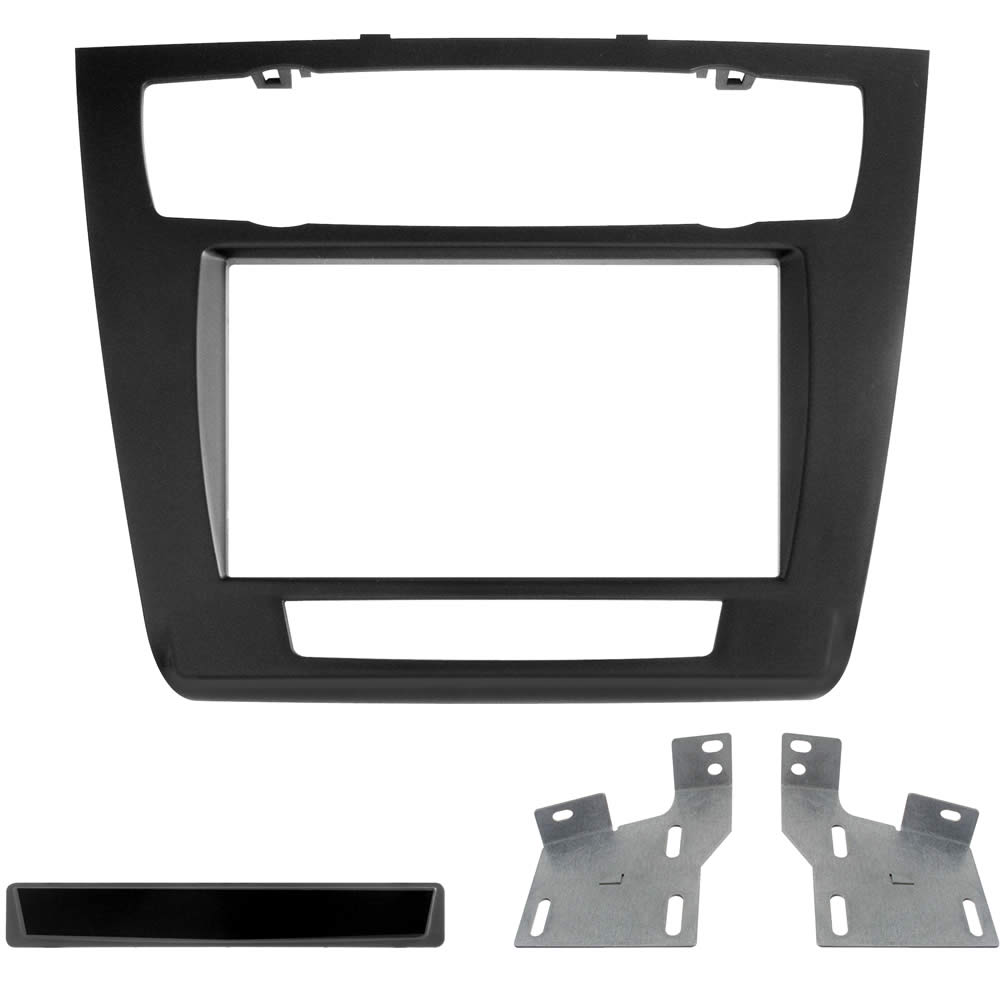 Πρόσοψη BMW Series 1 (E81, E82, E87, E88) Auto A/C 2007 - 2013 (2 Din Μαύρο) – 03.671 Phonocar