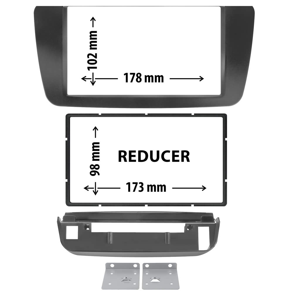 Πρόσοψη Mercedes A, B, CLA, GLA 2013 - 2020 (2 Din Μαύρο) – 03.733 Phonocar