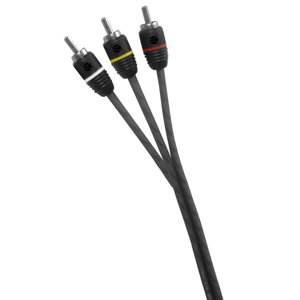 Καλώδιο RCA Audio - Video για Hi-Fi συστήματα αυτοκινήτου, μονής θωράκισης 2m - 06.018 Phonocar