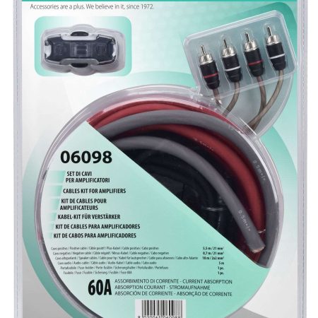 Σετ καλωδίωσης ενισχυτή αυτοκινήτου 4 AWG (21 mm²) – 06.098 Phonocar