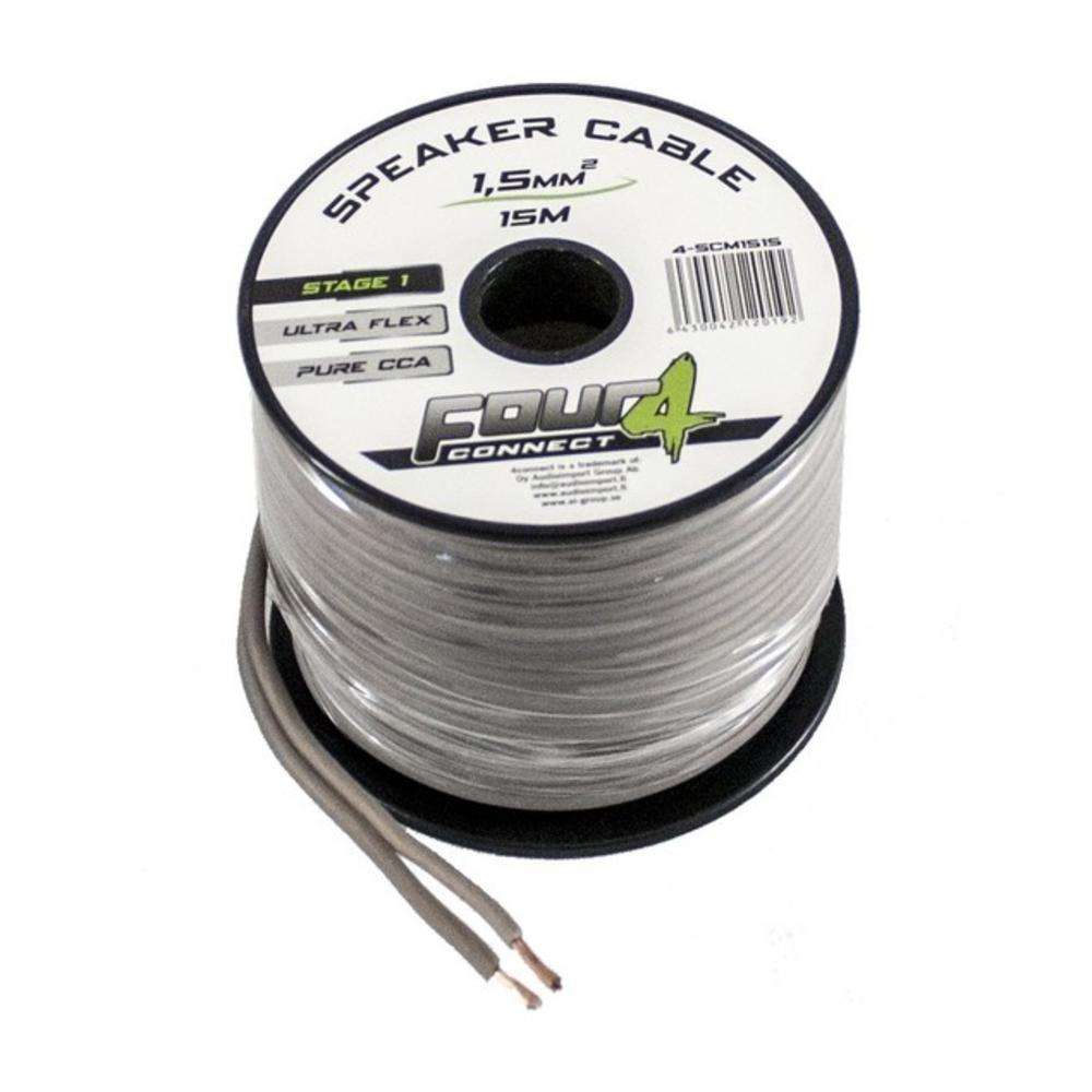 Καλώδιο ηχείων 2X1.5mm (15m) - Four Connect 4-SCM1515