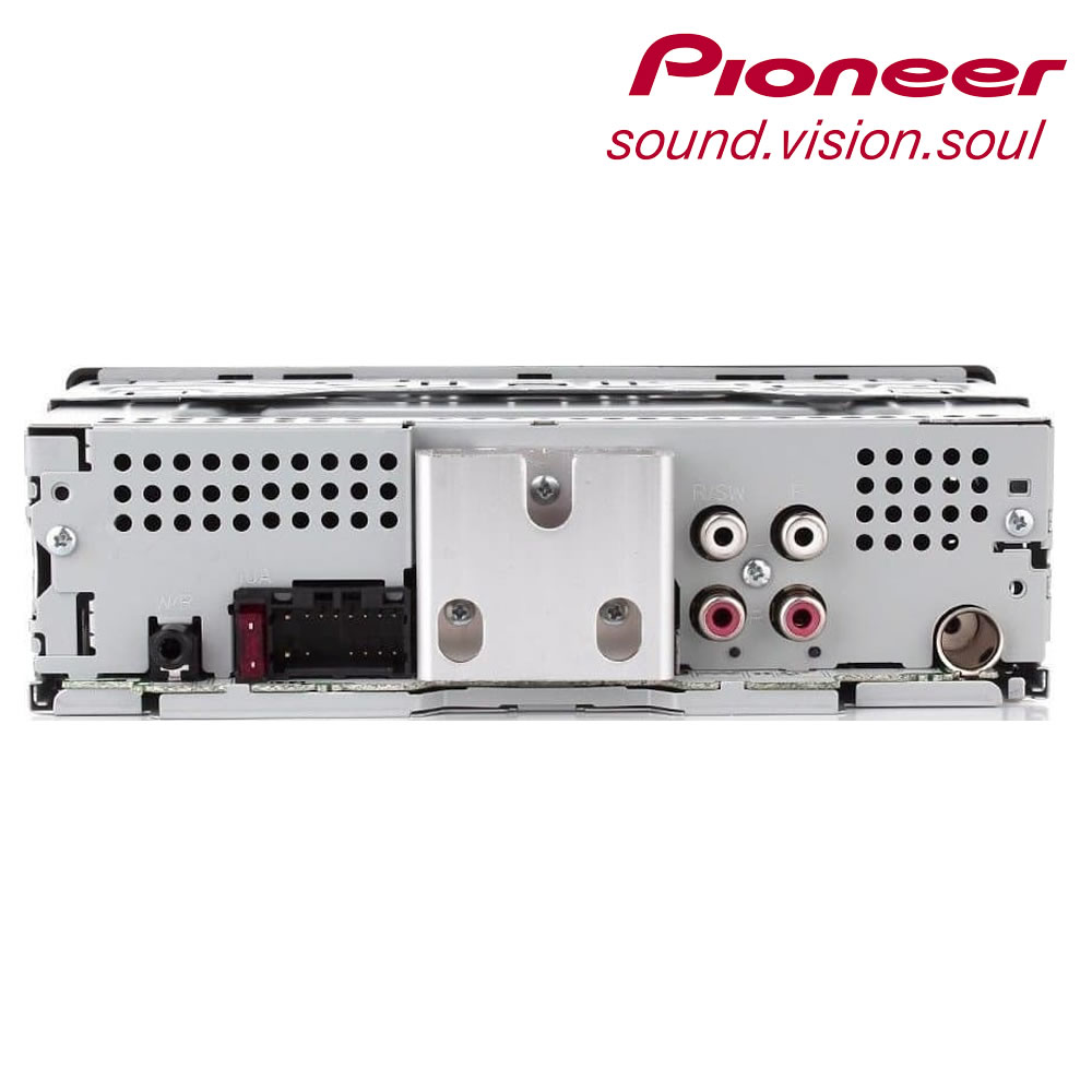 Pioneer MVH-S120UI – Ράδιο USB, AUX με κόκκινο φωτισμό, συμβατό με συσκευές Apple και Android