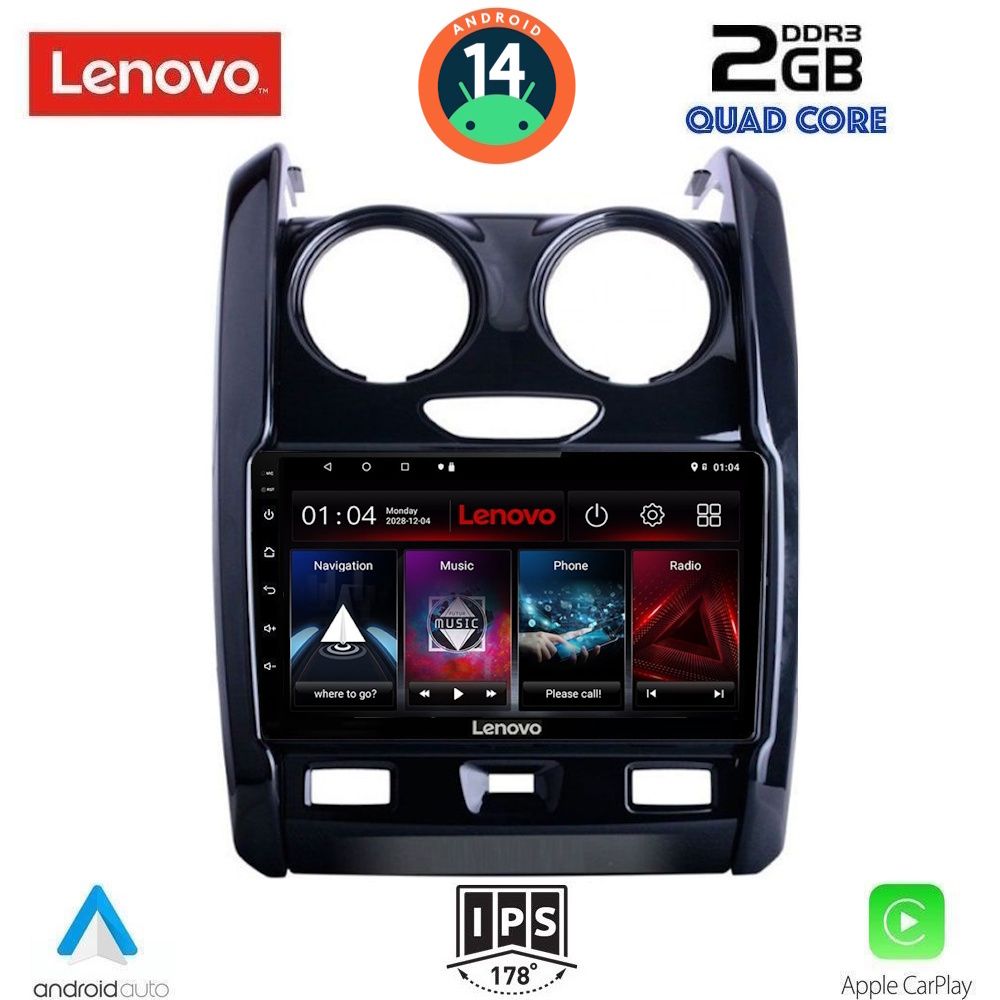 LENOVO LVD 2103_CPA (9inc) MULTIMEDIA TABLET for DACIA DUSTER mod. 2012-2019 - LNV_LVD_2103