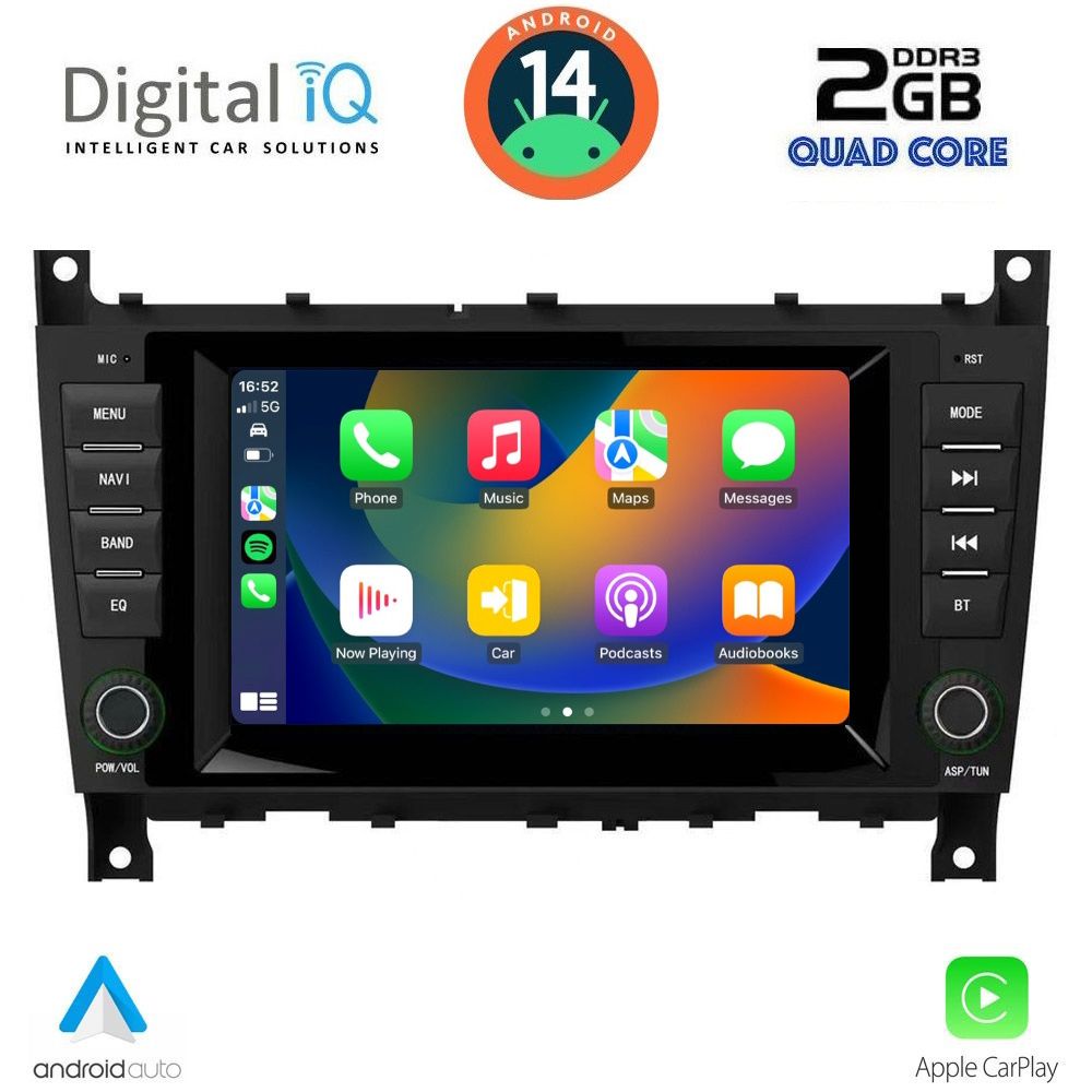 DIGITAL IQ MSD 093_CPA (7" DECK) MULTIMEDIA for MERCEDES C (W203) mod. 2004-2008 - DIQ_MSD_093_14
