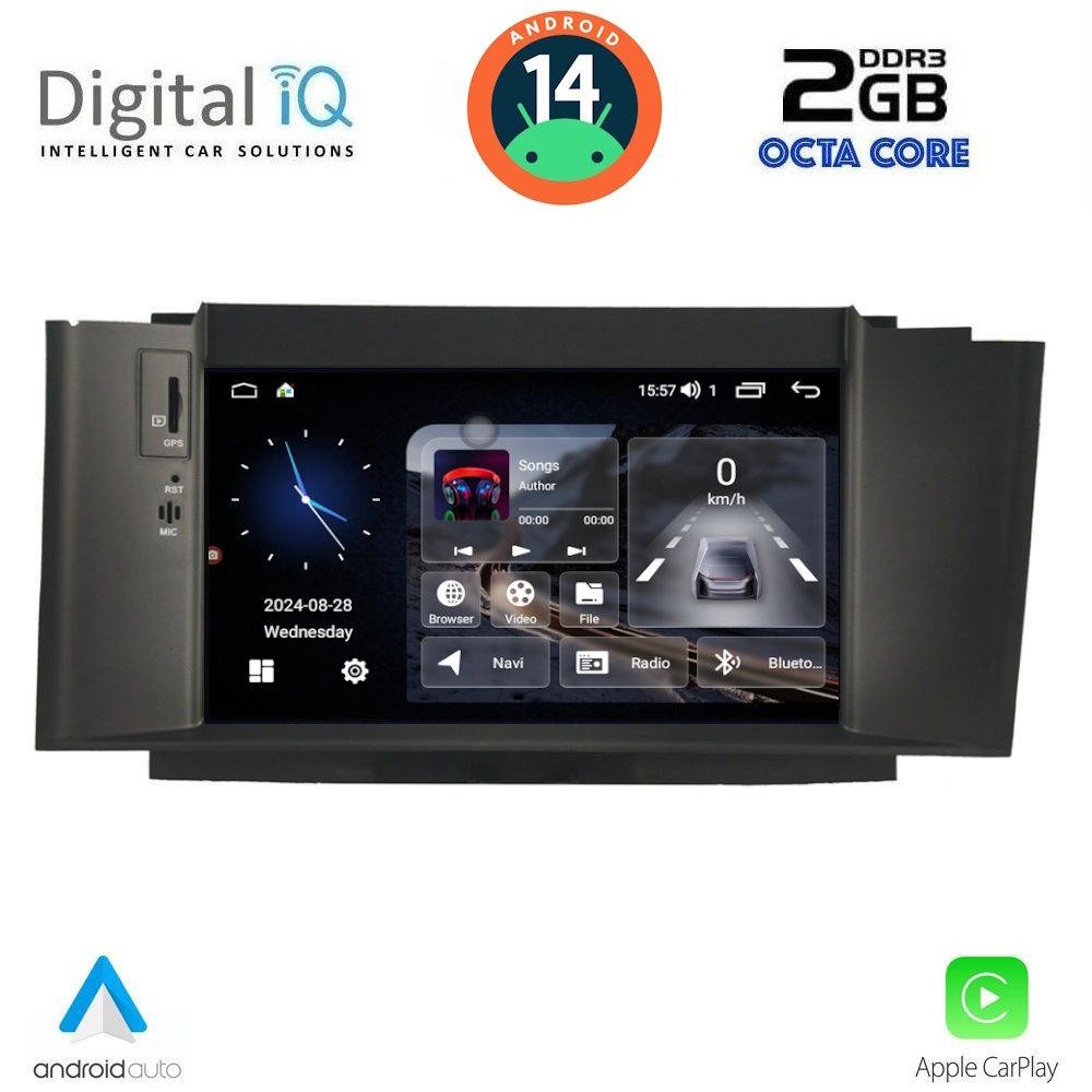 DIGITAL IQ MSF 341_CPA (7” DECK) - Οθόνη Citroen C4 2011 - 2018 με Car Play, Android Auto, BT, GPS