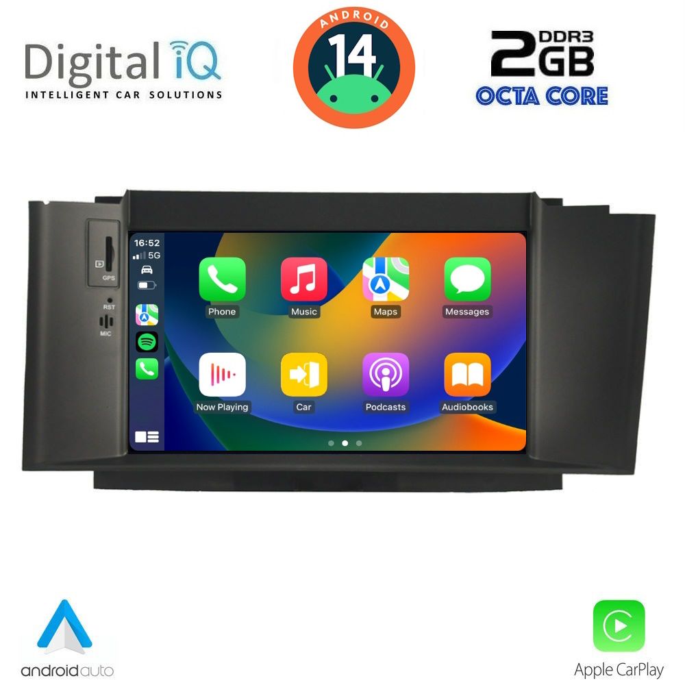 DIGITAL IQ MSF 341_CPA (7” DECK) - Οθόνη Citroen C4 2011 - 2018 με Car Play, Android Auto, BT, GPS