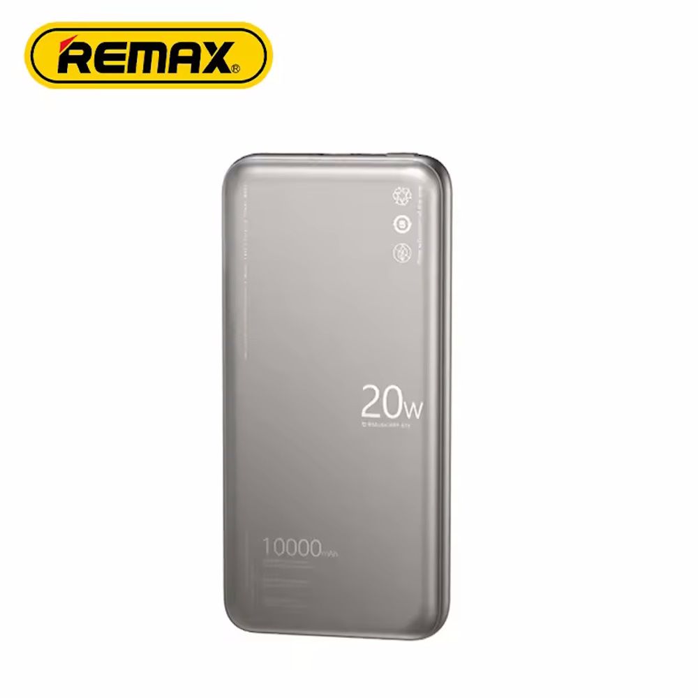REMAX RPP-636 GR Ultrathin Metal Powerbank Fast charging 20w (10.000mA) - REMAX_RPP_636GR