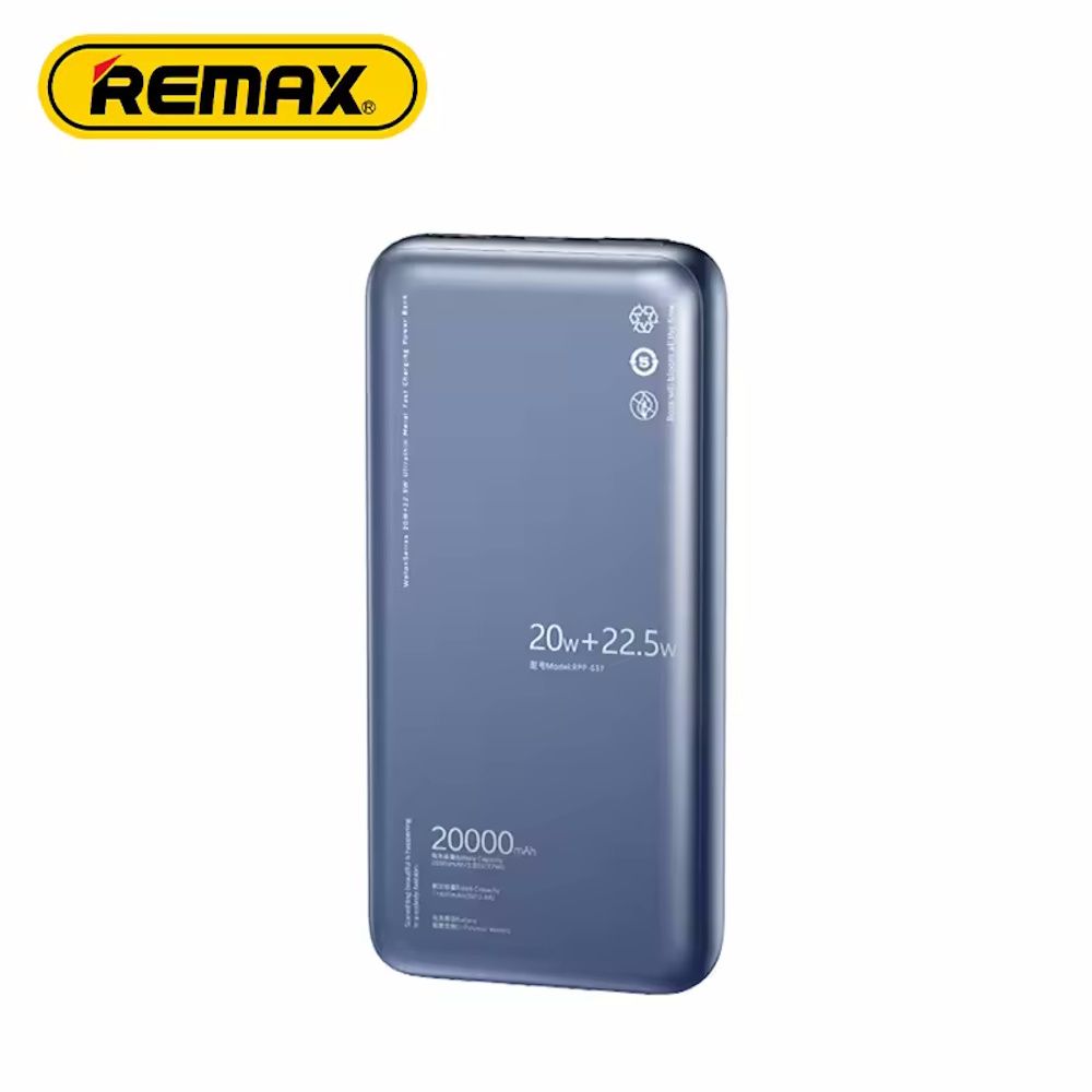 REMAX RPP-637 BL Powerbank Fast charging 20w+22.5w (20.000mA) - REMAX_RPP_637BL