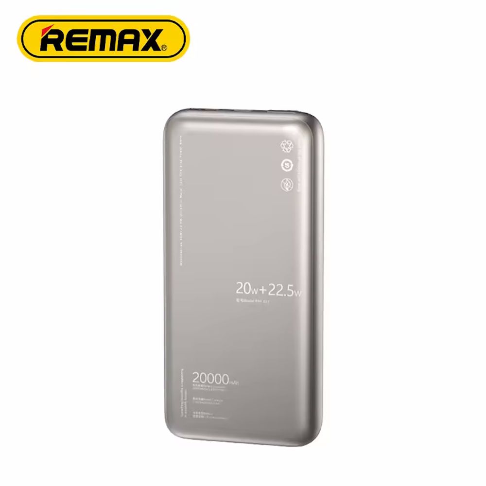 REMAX RPP-637 GR Powerbank Fast charging 20w+22.5w (20.000mA) - REMAX_RPP_637GR