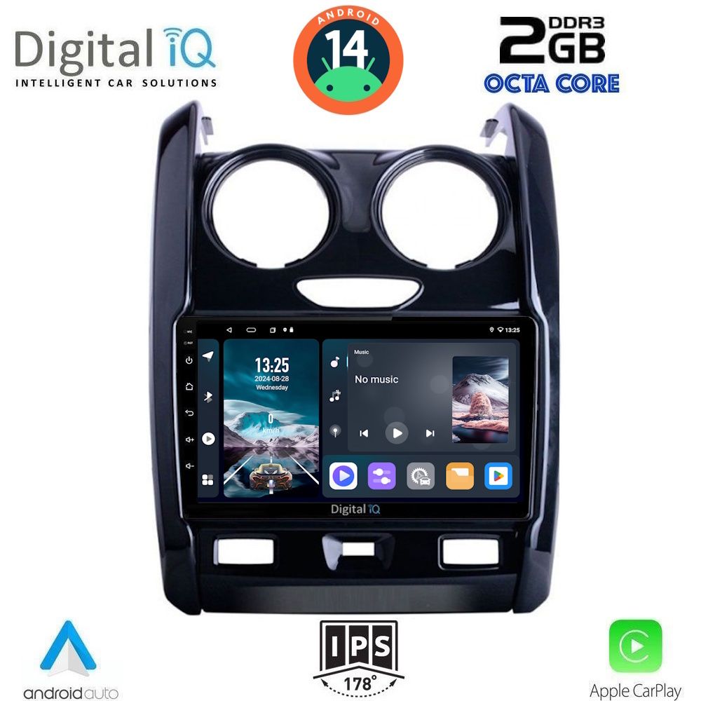 DIGITAL IQ RTG 4103_CPA (9inc) MULTIMEDIA TABLET for DACIA DUSTER mod. 2012-2019 - DIQ_RTG_4103