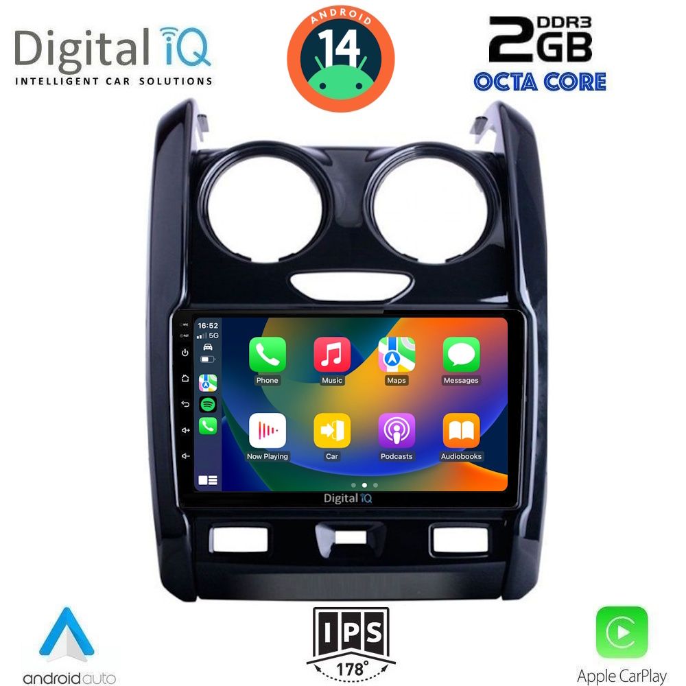 DIGITAL IQ RTG 4103_CPA (9inc) MULTIMEDIA TABLET for DACIA DUSTER mod. 2012-2019 - DIQ_RTG_4103
