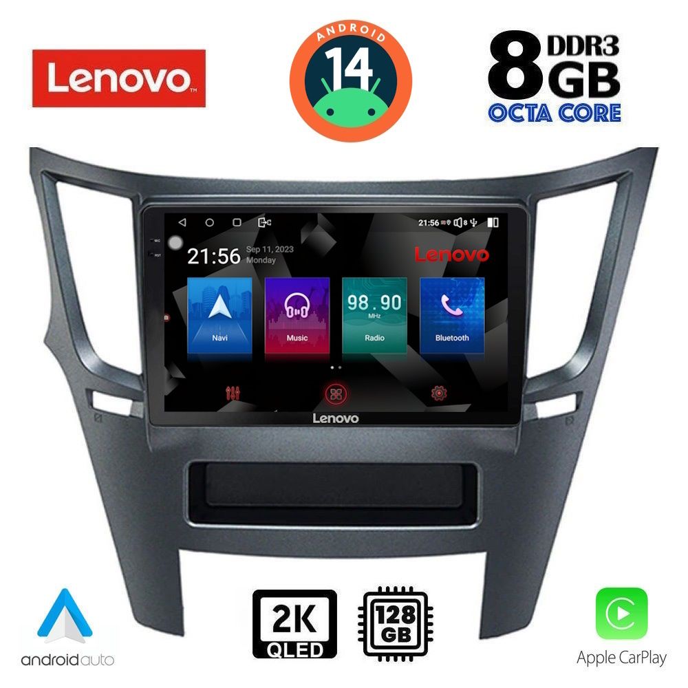 LENOVO SSW 10667_CPA (9inc) MULTIMEDIA TABLET for SUBARU LEGACY – OUTBACK mod. 2009-2014 - DIQ_SSW_10667