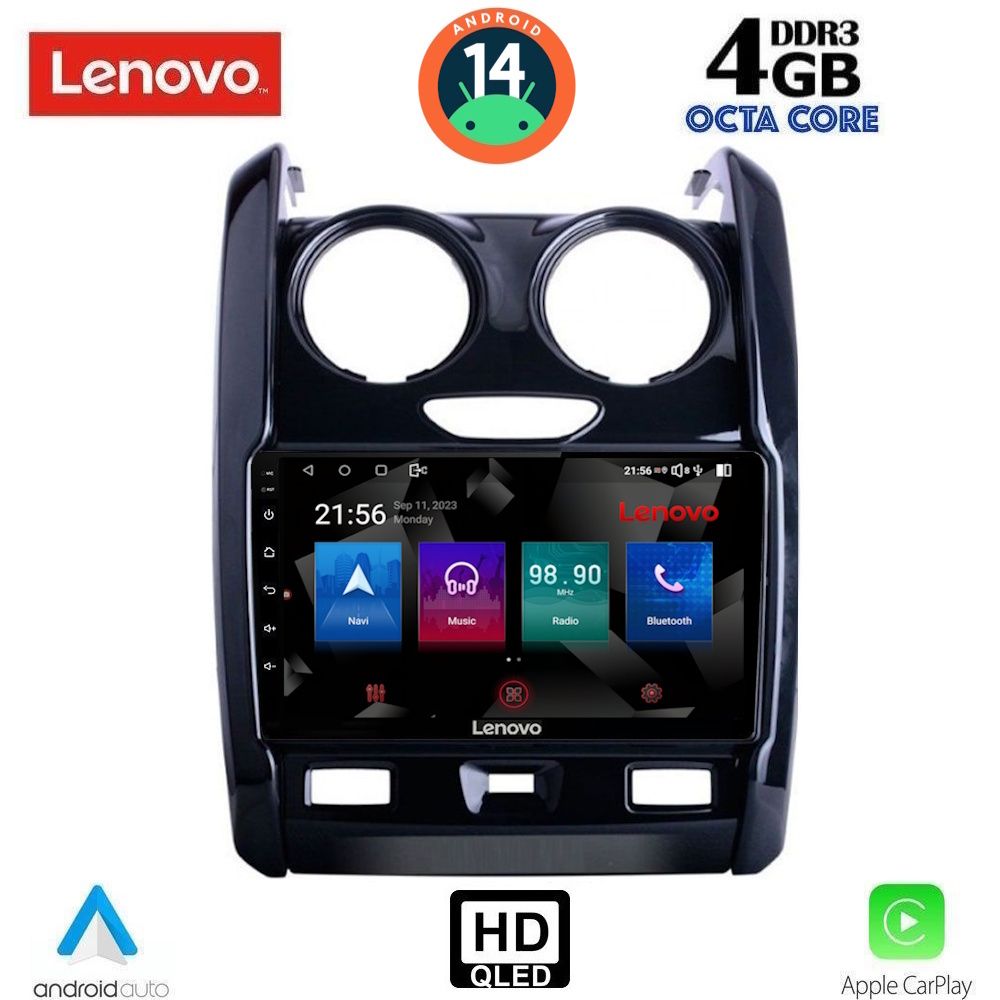 Dacia Duster (2012 - 2018) Οθόνη Αυτοκινήτου Android - Lenovo SSX 9103_CPA (9inc)