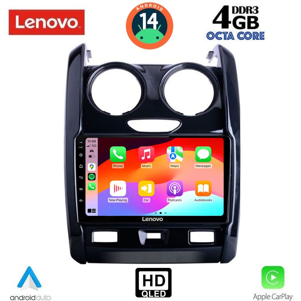 Dacia Duster (2012 - 2018) Οθόνη Αυτοκινήτου Android - Lenovo SSX 9103_CPA (9inc)