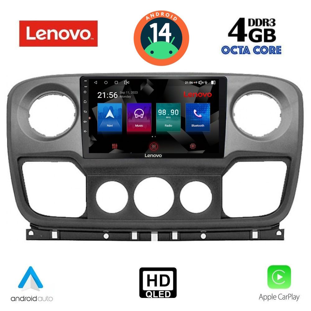 LENOVO SSX 9463_CPA (10inc) MULTIMEDIA TABLET for NISSAN NV400 - OPEL MOVANO - RENAULT MASTER mod. 2010-2020 - DIQ_SSX_9463