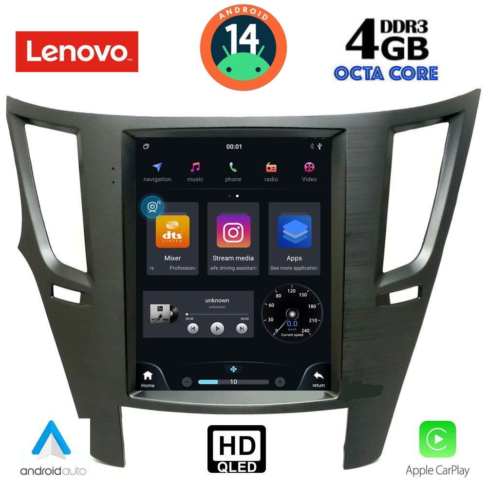 LENOVO SSX 9962_CPA TESLA STYLE  for SUBARU LEGACY - OUTBACK mod. 2009> - DIQ_SSX_9962