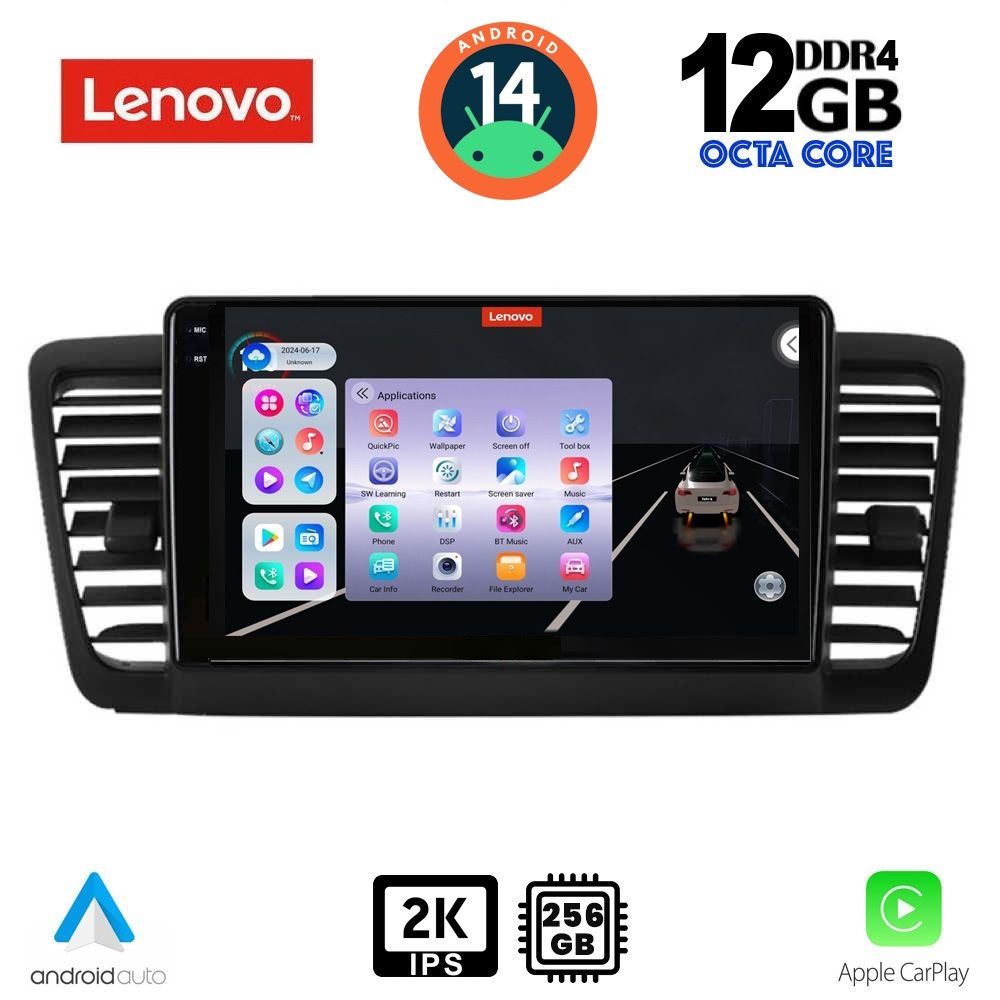 LENOVO SSZ 12665_CPA (9inc) MULTIMEDIA TABLET for SUBARU LEGACY - OUTBACK mod. 2002-2008 - DIQ_SSZ_12665