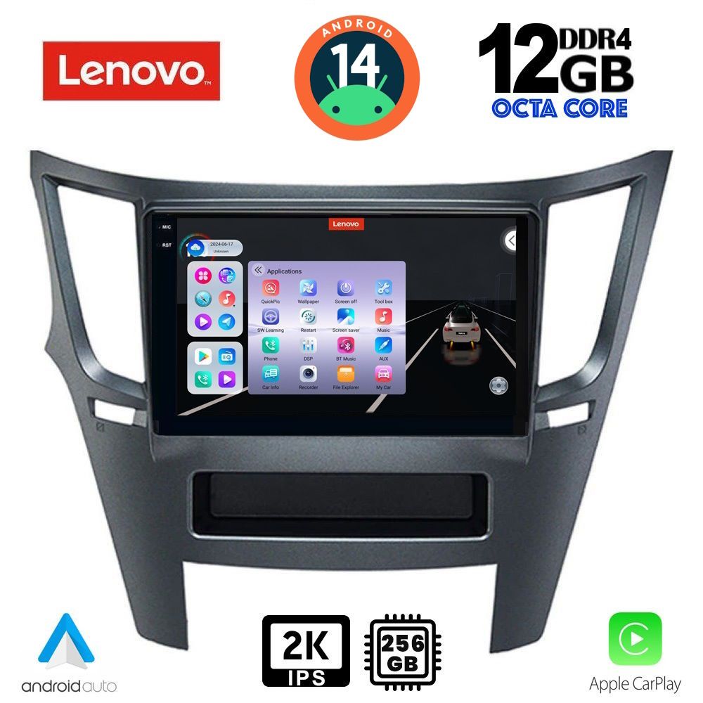 LENOVO SSZ 12667_CPA (9inc) MULTIMEDIA TABLET for SUBARU LEGACY – OUTBACK mod. 2009-2014 - DIQ_SSZ_12667
