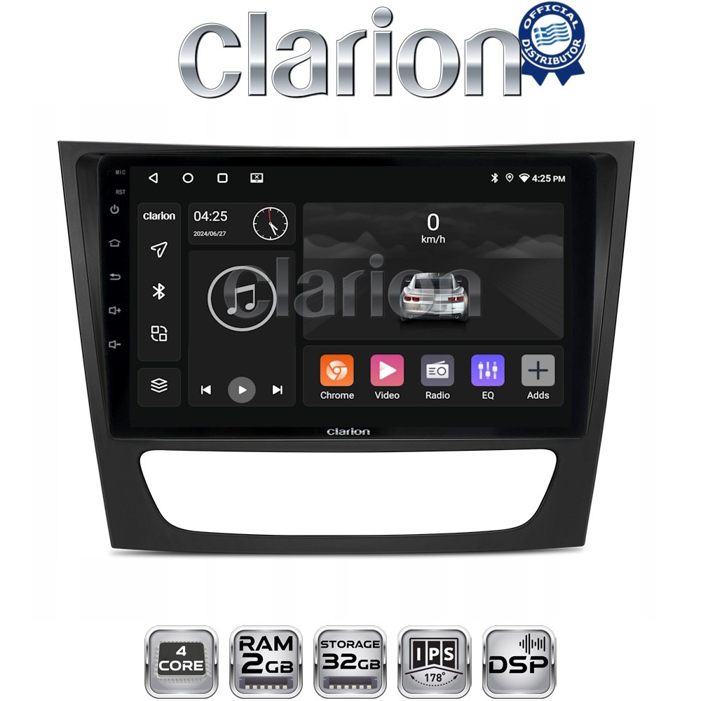 CLARION GL31090 Οθόνη OEM Multimedia Αυτοκινήτου για MERCEDES E class (W211)  με CarPlay, AndroidAuto, BT, GPS