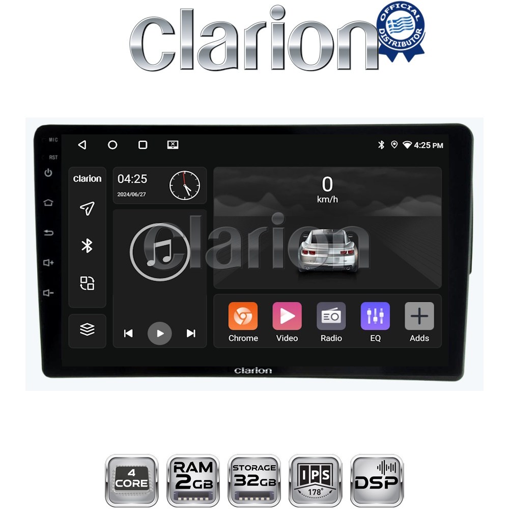 CLARION GL31171S Οθόνη OEM Multimedia Αυτοκινήτου για Mercedes C class (W203) 1999-2004 με CarPlay, AndroidAuto, BT, GPS