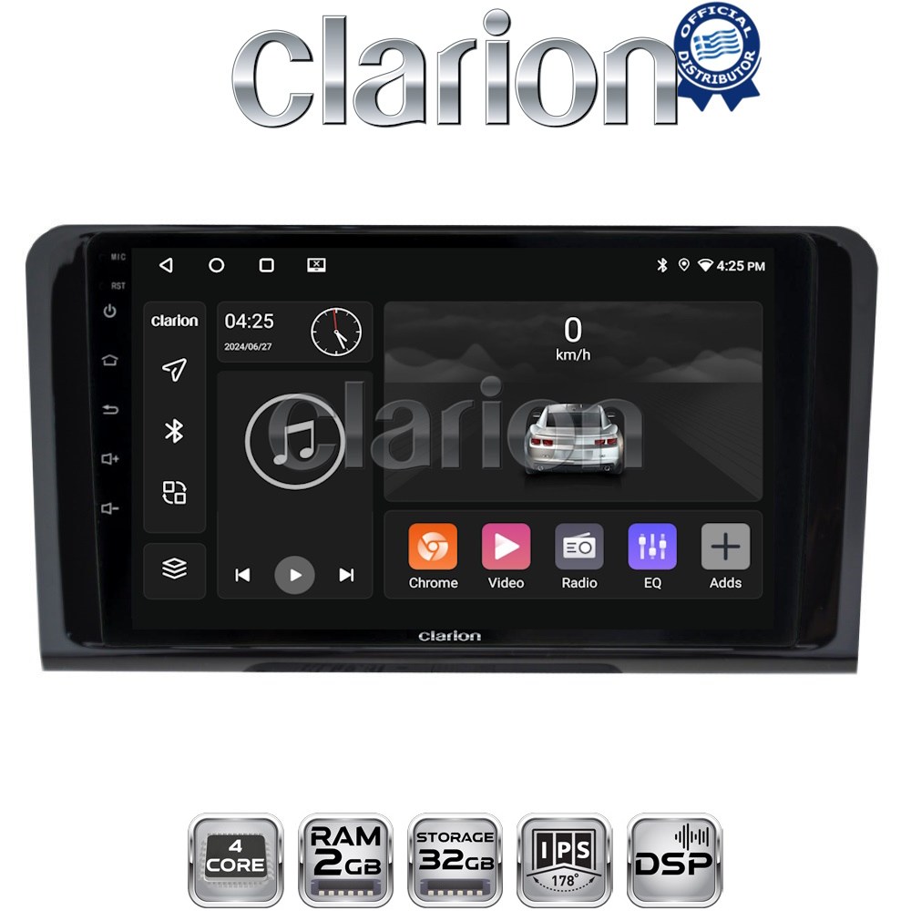 CLARION GL31213 Οθόνη OEM Multimedia Αυτοκινήτου για MERCEDES ML 2005>2011 με CarPlay, AndroidAuto, BT, GPS