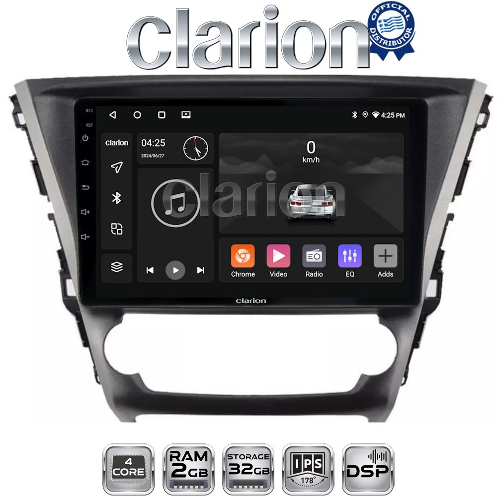 CLARION GL31228 Οθόνη Toyota Avensis 2016 - 2018 με CarPlay, AndroidAuto, BT, GPS