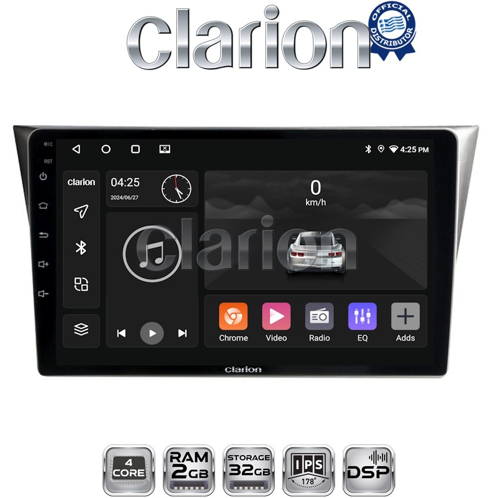 CLARION GL31271 Οθόνη OEM Multimedia Αυτοκινήτου για Subaru Impreza 2002 - 2007 με CarPlay, AndroidAuto, BT, GPS