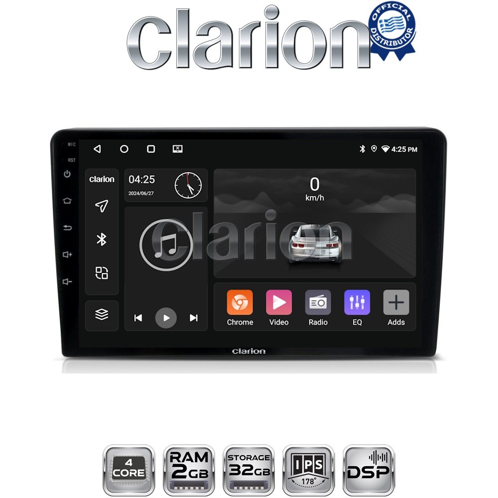 CLARION GL31331 Οθόνη Citroen Berlingo - Peugeot Partner 2008 - 2018 με CarPlay, AndroidAuto, BT, GPS