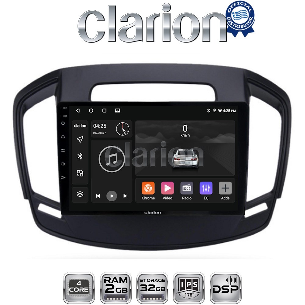CLARION GL31338 Οθόνη OEM Multimedia Αυτοκινήτου για Opel Insignia 2014 - 2017 με CarPlay, AndroidAuto, BT, GPS