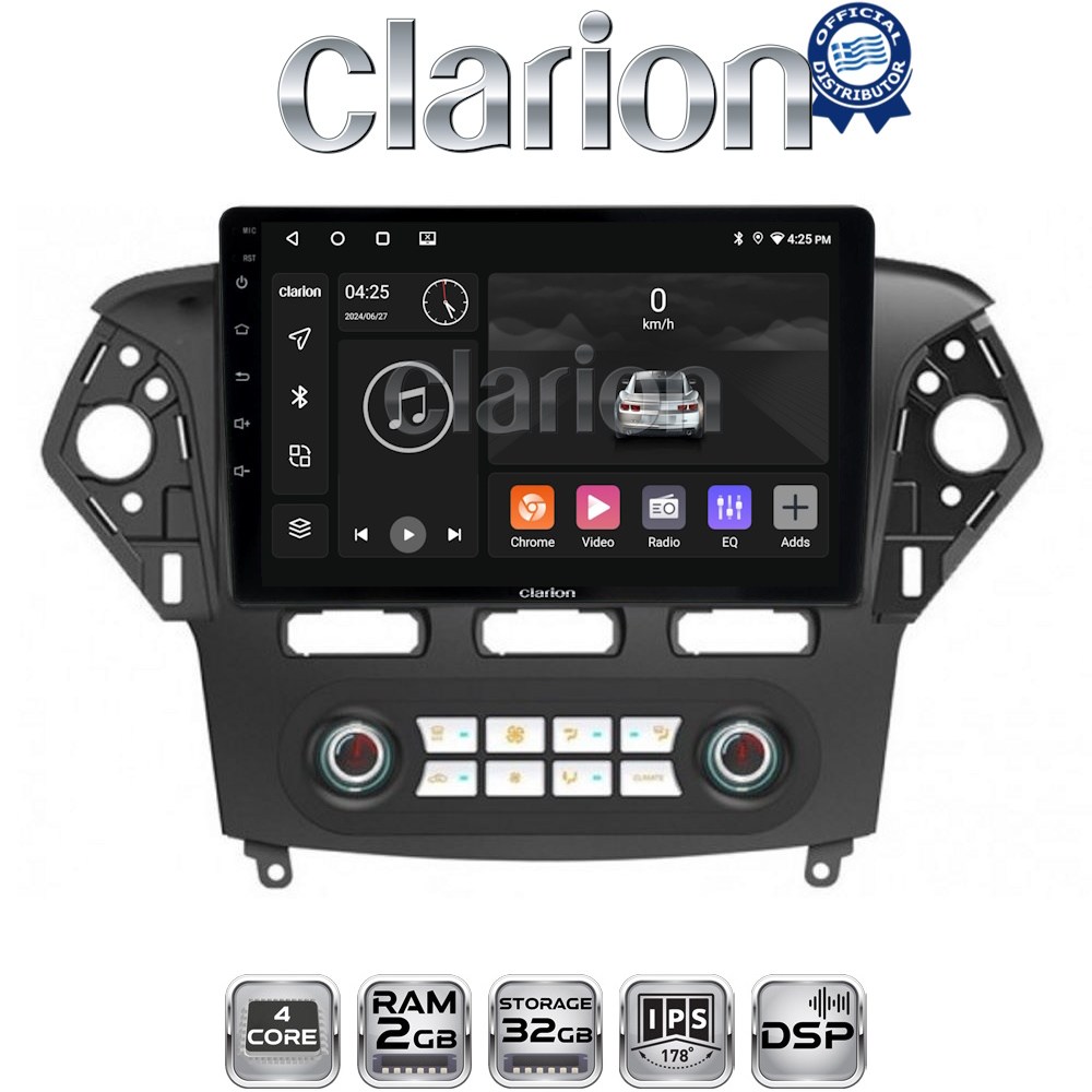 CLARION GL31368C Οθόνη OEM Multimedia Αυτοκινήτου για FORD MONDEO 2010 > 2013 με CarPlay, AndroidAuto, BT, GPS
