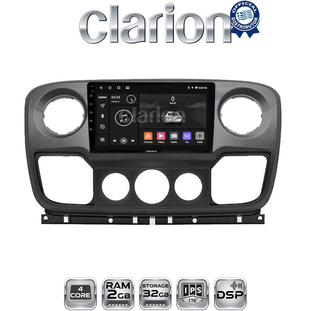 CLARION GL31503 Οθόνη OEM Multimedia Αυτοκινήτου για NISSAN NV400 2011 > 2020
OPEL Movano 2011> 2020
RENAULT Master III 2010 > 2019 με CarPlay, AndroidAuto, BT, GPS