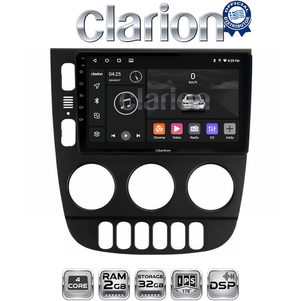 CLARION GL31505 Οθόνη OEM Multimedia Αυτοκινήτου για Mercedes ML 1998 > 2005 με CarPlay, AndroidAuto, BT, GPS