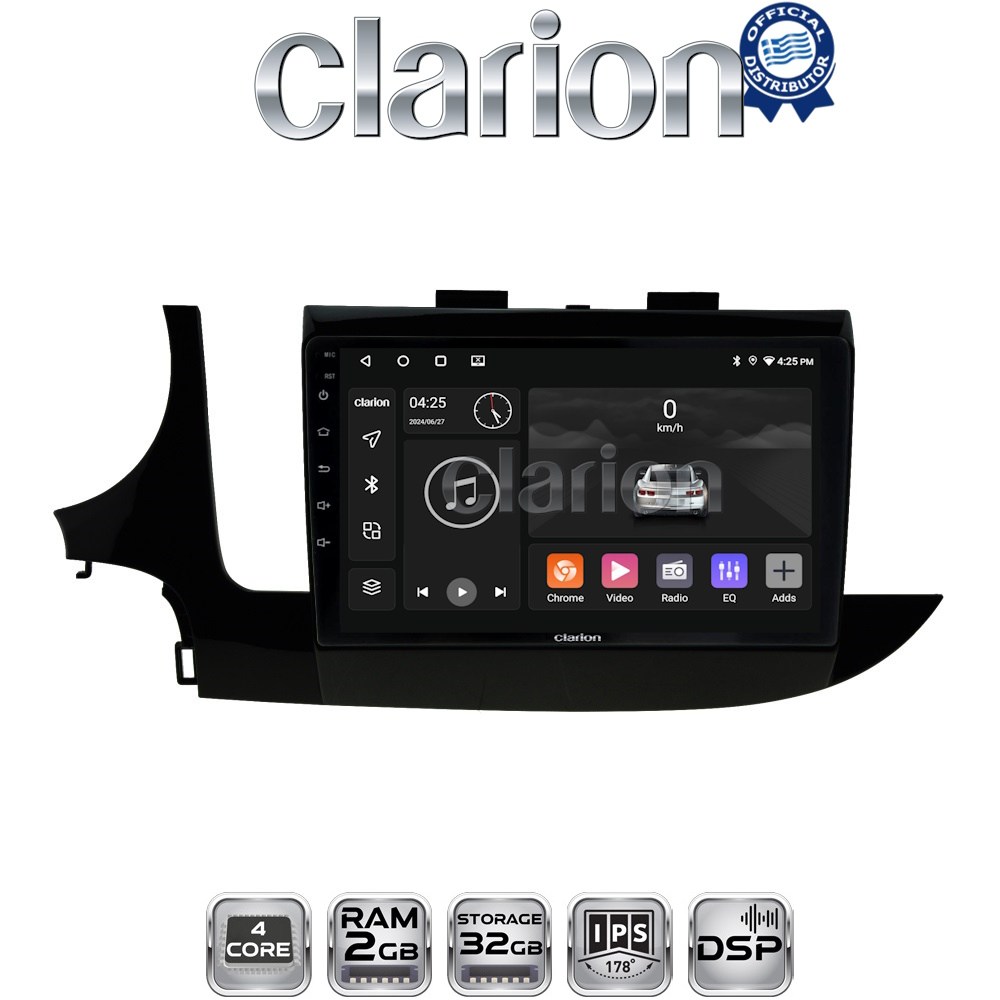 CLARION GL31536 Οθόνη OEM Multimedia Αυτοκινήτου για OPEL MOKKA 2016> με CarPlay, AndroidAuto, BT, GPS