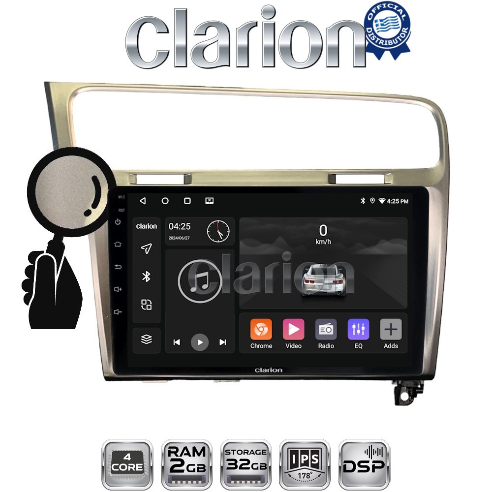 CLARION GL31591S Οθόνη OEM Multimedia Αυτοκινήτου για 0 με CarPlay, AndroidAuto, BT, GPS