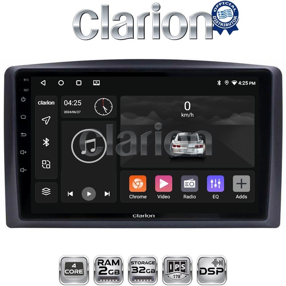 CLARION GL31665 Οθόνη OEM Multimedia Αυτοκινήτου για Mercedes Vito 2015 > με CarPlay, AndroidAuto, BT, GPS