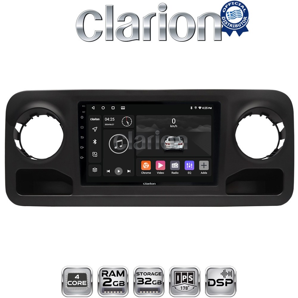 CLARION GL31670 Οθόνη OEM Multimedia Αυτοκινήτου για Mercedes Sprinter 2019 > με CarPlay, AndroidAuto, BT, GPS