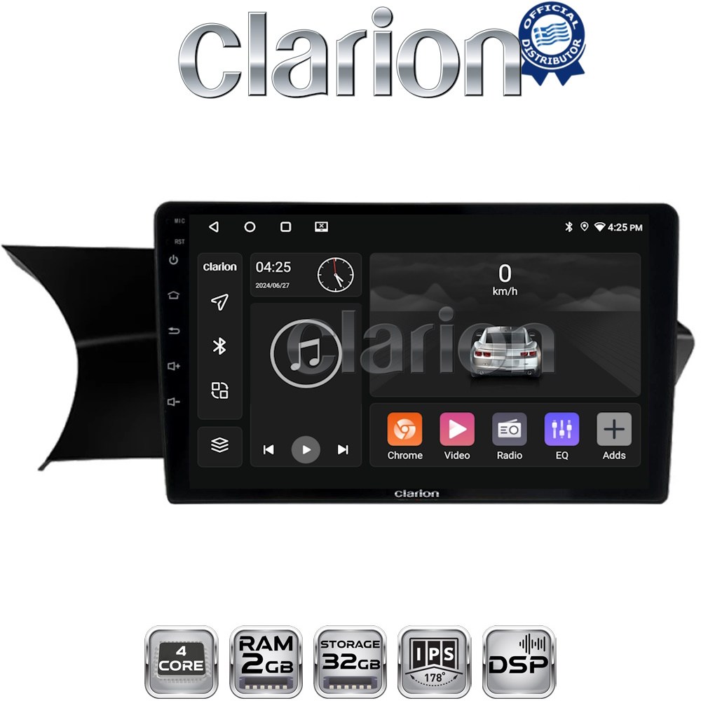 CLARION GL31824 Οθόνη OEM Multimedia Αυτοκινήτου για 0 με CarPlay, AndroidAuto, BT, GPS