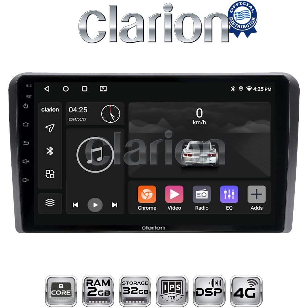 CLARION GL71233 Οθόνη OEM Multimedia Αυτοκινήτου για Mitsubishi L200 2020> με CarPlay, AndroidAuto, BT, GPS