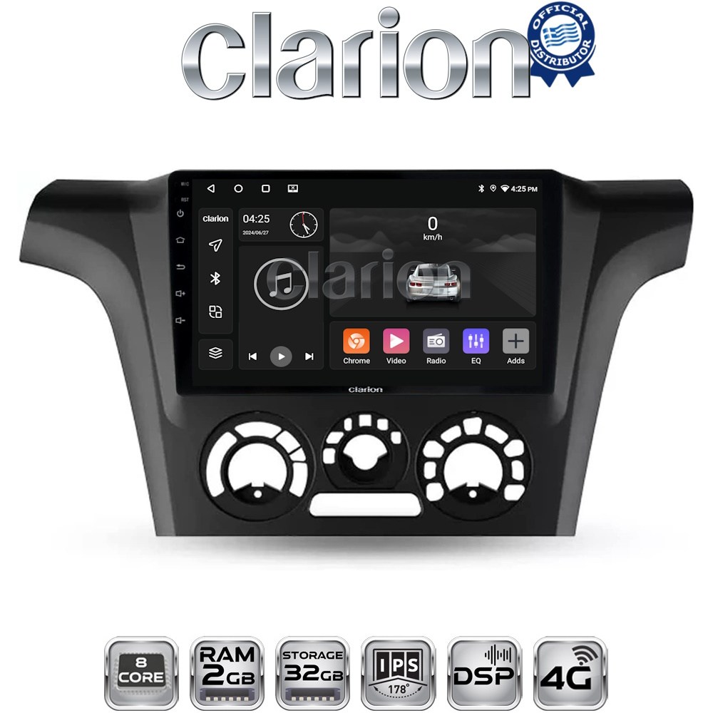 CLARION GL71302 Οθόνη OEM Multimedia Αυτοκινήτου για MITSUBISHI OUTLANDER 2001 > 2006 με CarPlay, AndroidAuto, BT, GPS