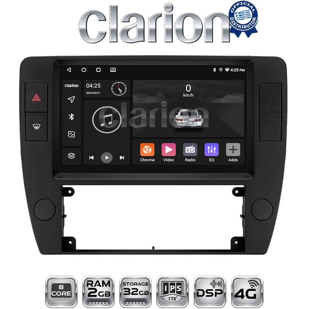 CLARION GL71501 Οθόνη OEM Multimedia Αυτοκινήτου για VW Passat 2000 > 2005 με CarPlay, AndroidAuto, BT, GPS